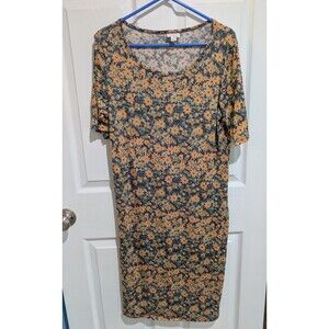 LULAROE JULIA DRESS FLORAL SIZE XL